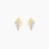 Boucles D'oreilles Puces Lizia Or Jaune Diamant
