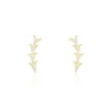 Boucles D'oreilles Puces Ligeia Or Jaune Oxyde De Zirconium