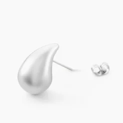 Boucles D'oreilles Puces Lipa Acier Blanc