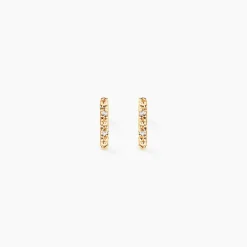 Boucles D'oreilles Puces Marcellus Or Jaune Diamant