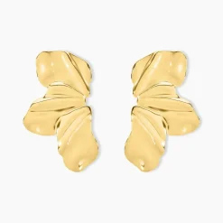 Boucles D'oreilles Puces Myria Acier Jaune