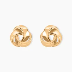 Boucles D'oreilles Puces Marcelina Plaqué Or Jaune