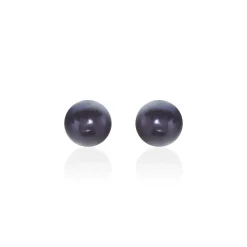 Boucles D'oreilles Puces Micaelle Teintees Or Jaune Perle De Culture