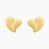 Boucles D'oreilles Puces Madlie Acier Jaune