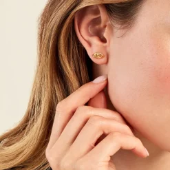 Boucles D'oreilles Puces Niko Or Jaune