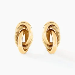 Boucles D'oreilles Puces Nyx Or Jaune