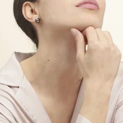 Boucles D'oreilles Puces Nolwen Argent  Céramique Oxyde De Zirconium