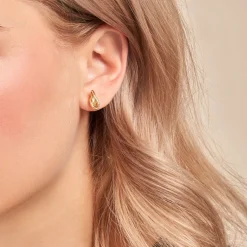 Boucles D'oreilles Puces Ninel Or Jaune
