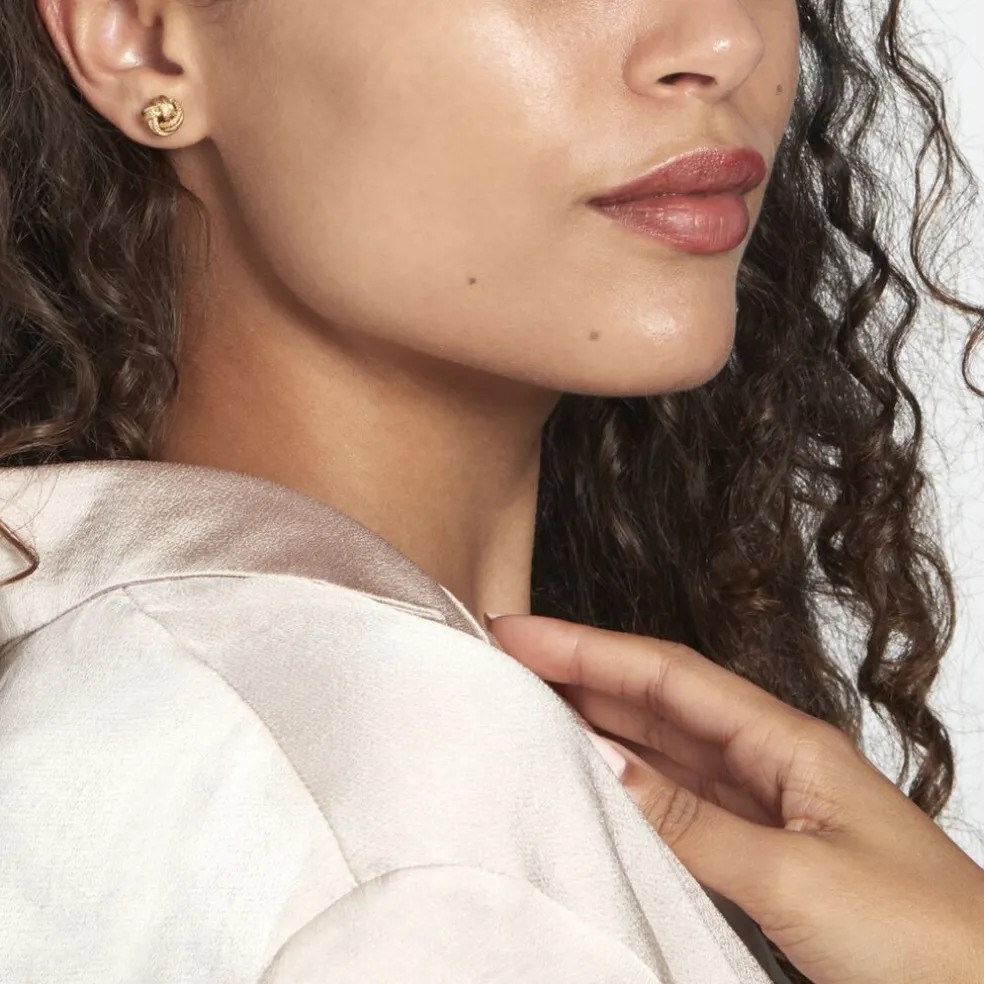 Boucles D'oreilles Puces Or Jaune Guermana