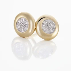 Boucles D'oreilles Puces Or Jaune Laurissa Diamants