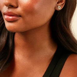 Boucles D'Oreilles Puces Otieno Or Jaune Diamant