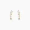 Boucles D'oreilles Puces Or Jaune Anaca Oxydes De Zirconium