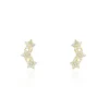 Boucles D'oreilles Puces Or Jaune Youssa Oxydes De Zirconium
