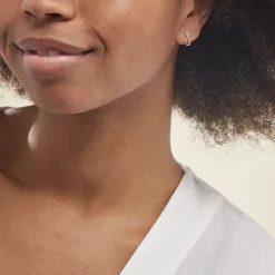 Boucles D'oreilles Puces Osanna Or Blanc Diamants