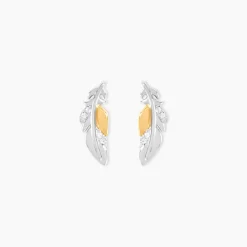 Boucles D'Oreilles Puces Or Jaune Oxyde De Zirconium