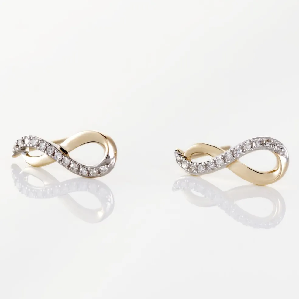 Boucles D'oreilles Puces Osanna Or Jaune Diamants