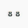 Boucles D'oreilles Puces Ourson Or Jaune