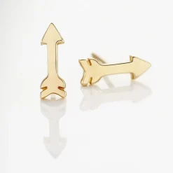 Boucles D'oreilles Puces Or Jaune Gnazi