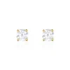 Boucles D'oreilles Puces Or Jaune Victoria Diamants