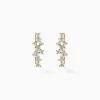Boucles D'oreilles Puces Orlando Or Jaune Diamant Synthétique