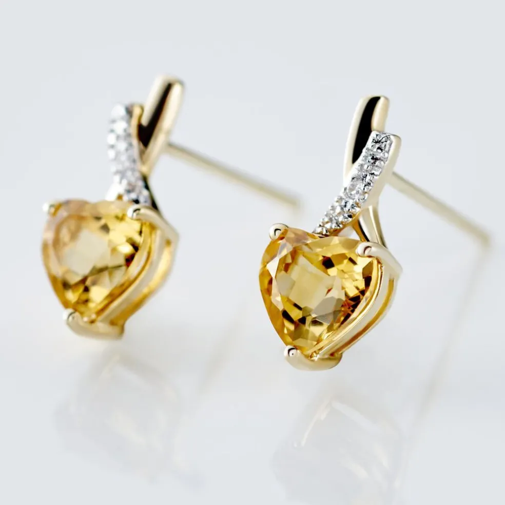 Boucles D'oreilles Puces Or Jaune Clothilde