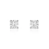 Boucles D'oreilles Puces Or Blanc Victoria Diamant