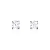 Boucles D'oreilles Puces Or Blanc Victoria Diamants