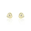 Boucles D'oreilles Puces Or Jaune Afua Diamants