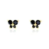 Boucles D'oreilles Puces Or Jaune Oxydes De Zirconium