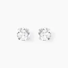 Boucles D'oreilles Puces Philia Argent Blanc Oxyde De Zirconium