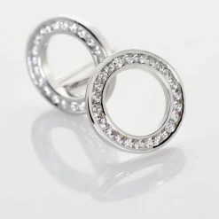 Boucles D'oreilles Puces Prisco Argent Blanc Oxyde De Zirconium