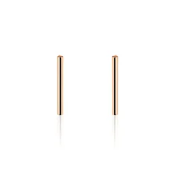 Boucles D'oreilles Puces Pink Or Rose