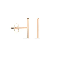 Boucles D'oreilles Puces Pink Or Rose