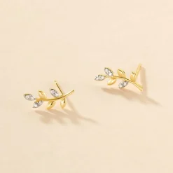 Boucles D'oreilles Puces Palmiro Or Jaune Diamant