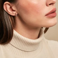 Boucles D'oreilles Puces Palmiro Or Jaune Diamant