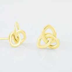 Boucles D'oreilles Puces Philine Fleur Or Jaune