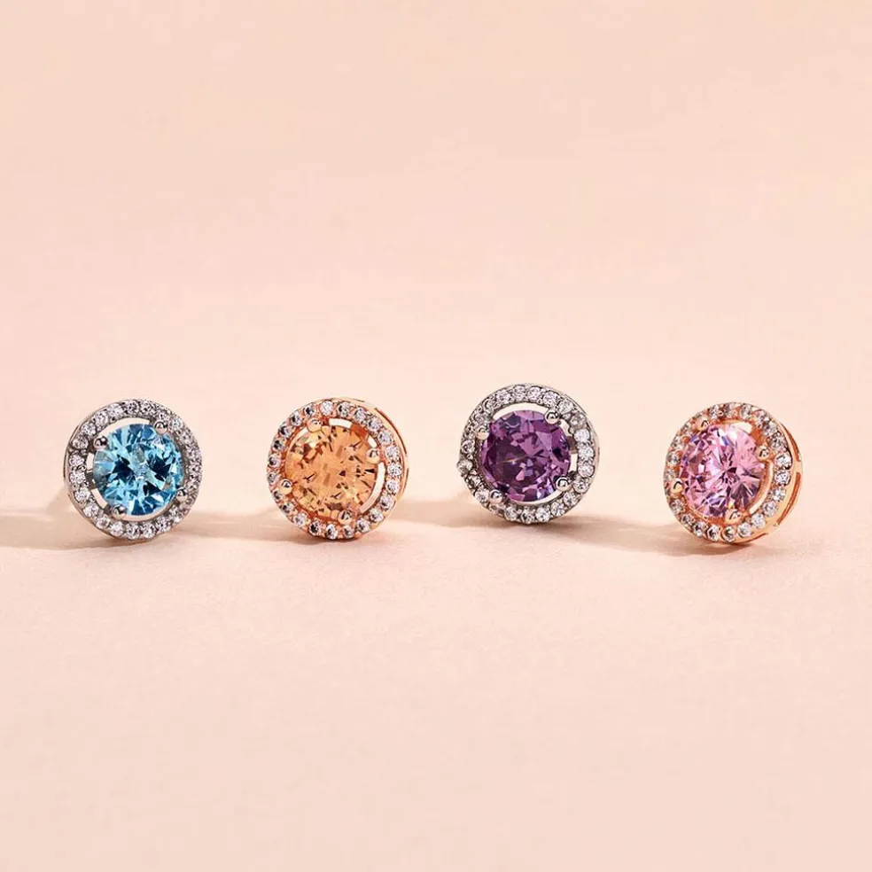 Boucles D'oreilles Puces Rio Argent Blanc Oxyde