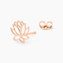 Boucles D'oreilles Puces Rosita Argent Rose