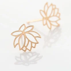 Boucles D'oreilles Puces Rosita Argent Rose