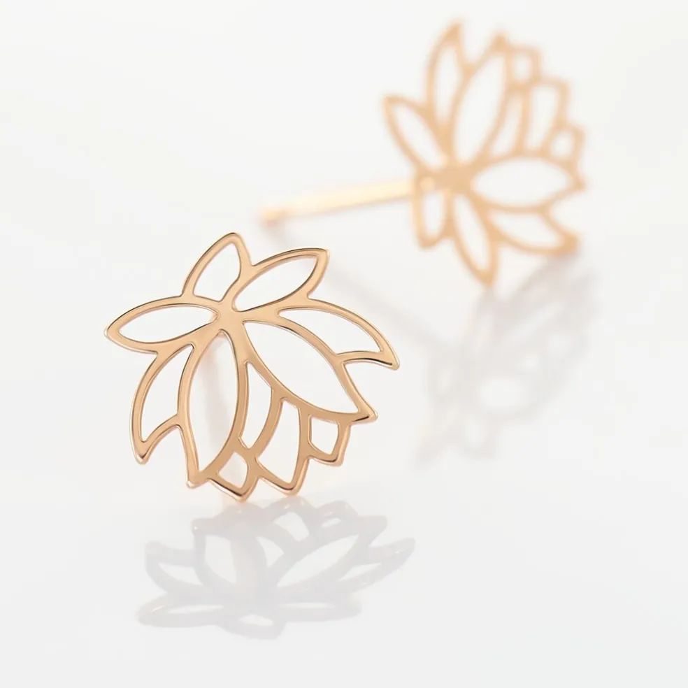 Boucles D'oreilles Puces Rosita Argent Rose