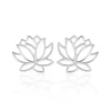 Boucles D'oreilles Puces Rosita Argent Blanc