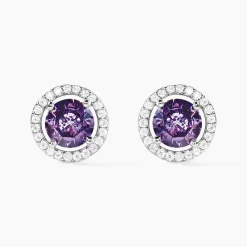 Boucles D'oreilles Puces Rio Argent Blanc Oxyde