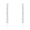 Boucles D'oreilles Puces Riviera Or Blanc Diamant