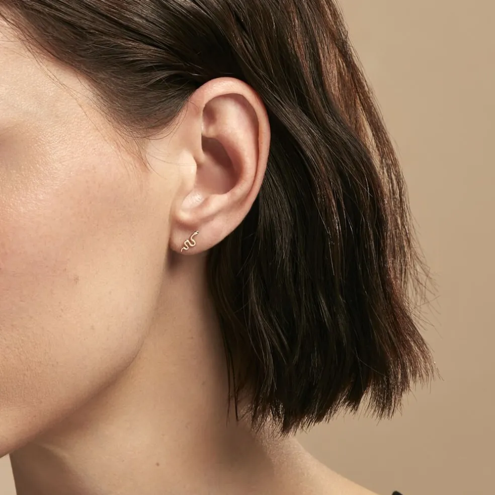 Boucles D'oreilles Puces Serafino Or Jaune