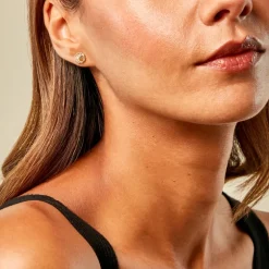 Boucles D'Oreilles Puces Sushil Or Jaune