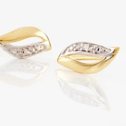 Boucles D'oreilles Puces Smeralda Or Jaune Diamant