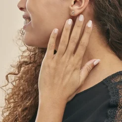 Boucles D'oreilles Puces Smeralda Or Jaune Diamant