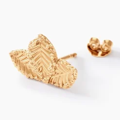 Boucles D'oreilles Puces Tylia Plaqué Or Doré