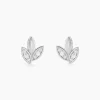 Boucles D'oreilles Puces Tihana Argent Blanc Oxyde De Zirconium