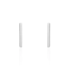 Boucles D'oreilles Puces Tullia Argent Blanc